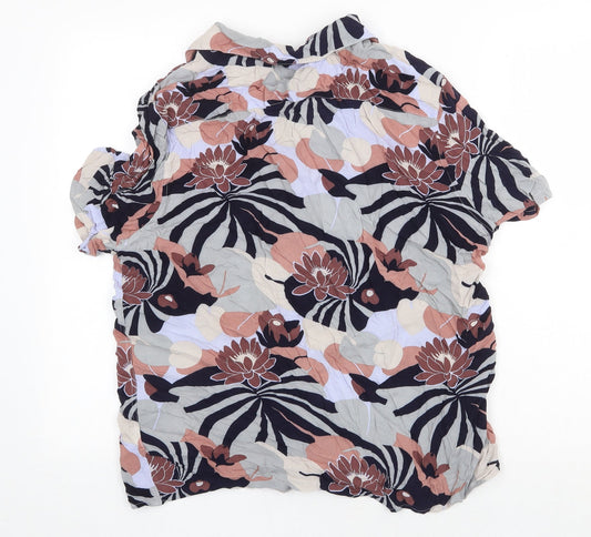 Womens UK Size L Debenhams Multicoloured Basic Blouse