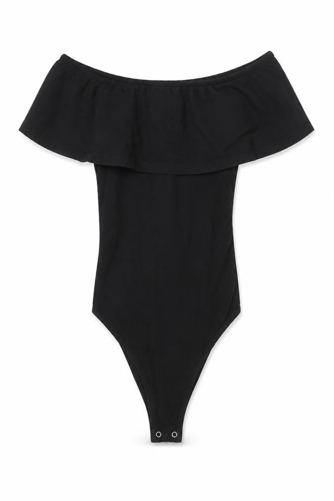 Womens UK Size 4 Primark One-Piece Black Bodysuit