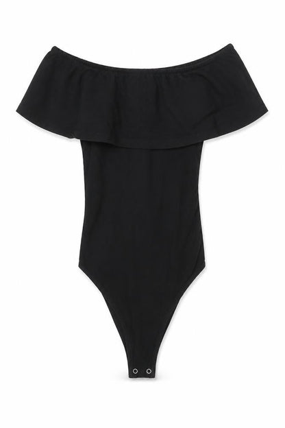 Womens UK Size 4 Primark One-Piece Black Bodysuit