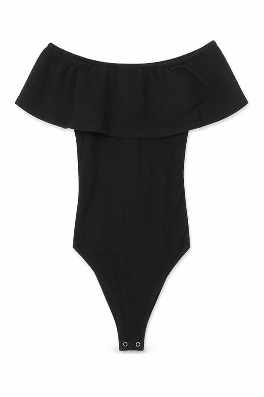 Womens UK Size 4 Primark One-Piece Black Bodysuit