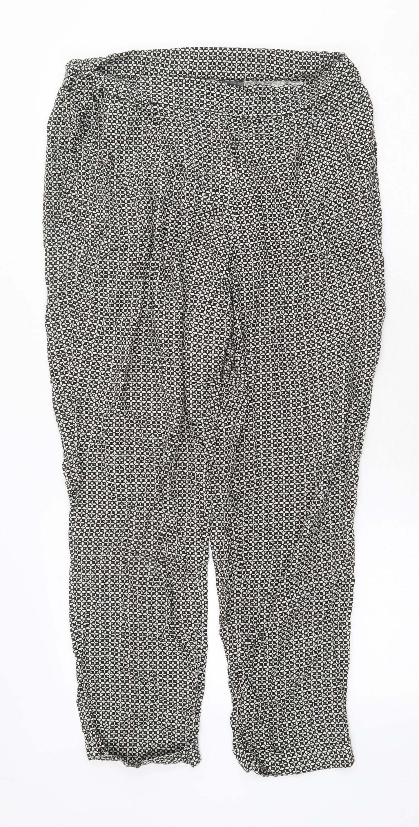 Womens UK Size 12 H&M Regular Fit  Black Trousers
