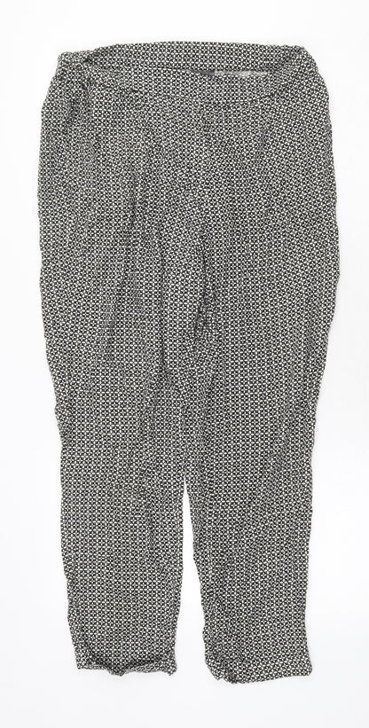 Womens UK Size 12 H&M Regular Fit  Black Trousers
