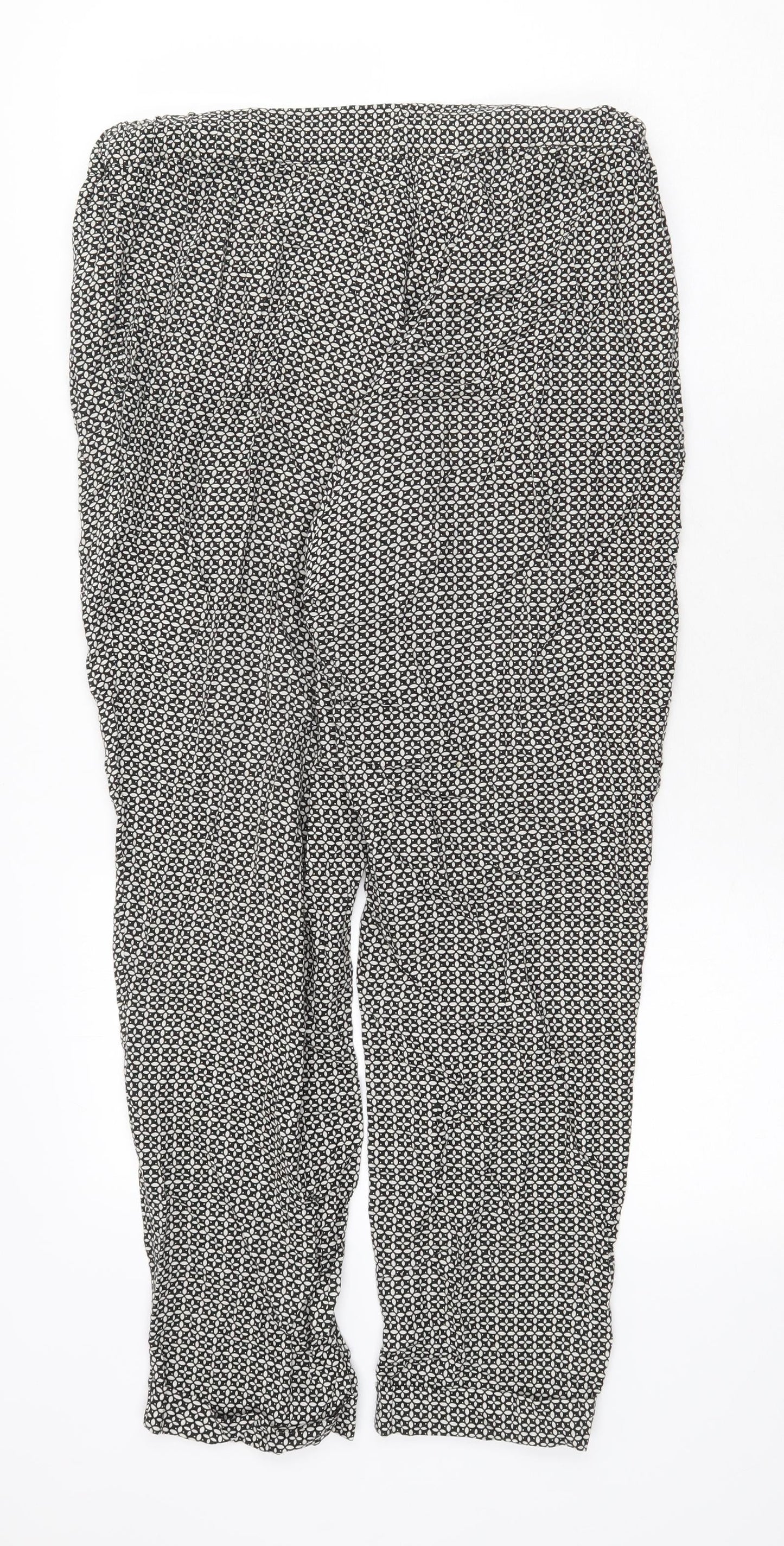 Womens UK Size 12 H&M Regular Fit  Black Trousers