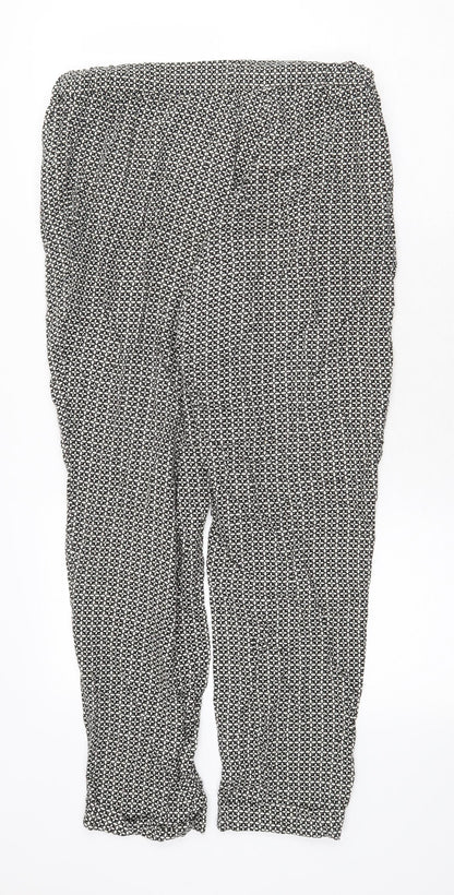 Womens UK Size 12 H&M Regular Fit  Black Trousers