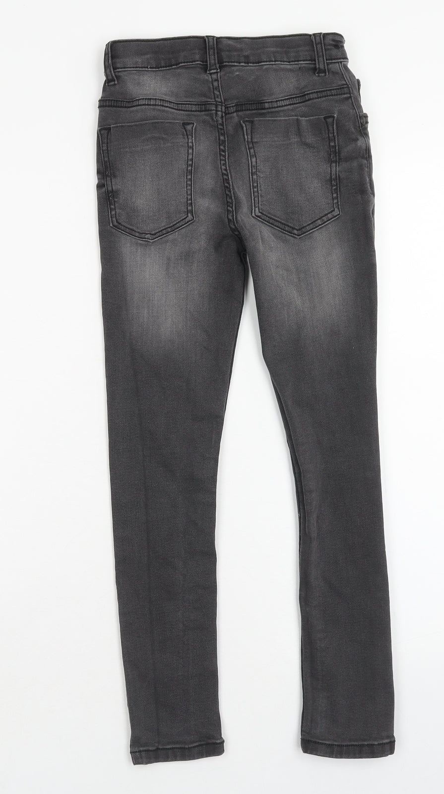 SheIn Girls Black Cotton Skinny Jeans Size 9 Months Regular Button