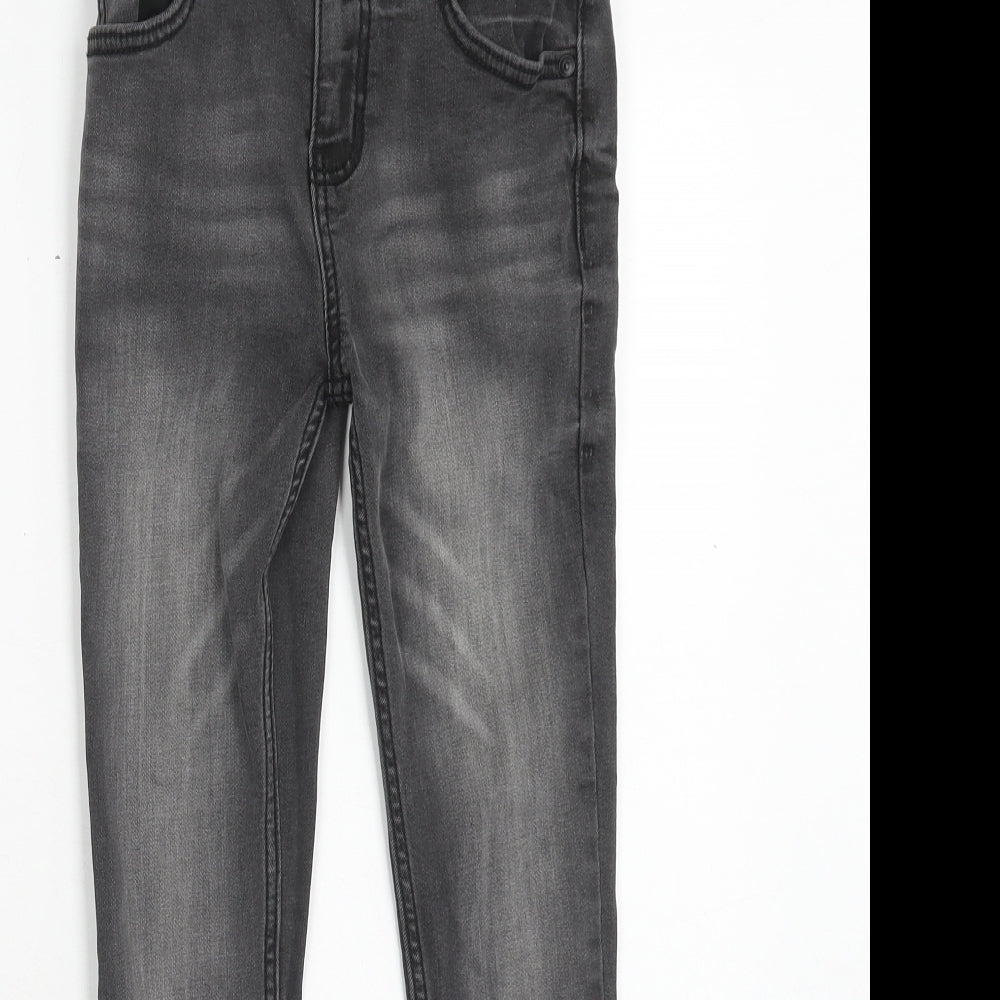 SheIn Girls Black Cotton Skinny Jeans Size 9 Months Regular Button