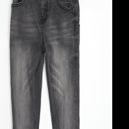 SheIn Girls Black Cotton Skinny Jeans Size 9 Months Regular Button