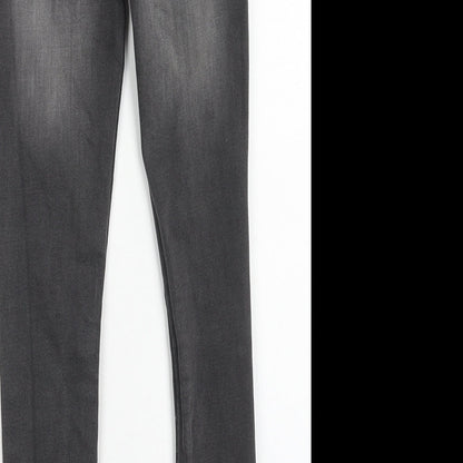 SheIn Girls Black Cotton Skinny Jeans Size 9 Months Regular Button