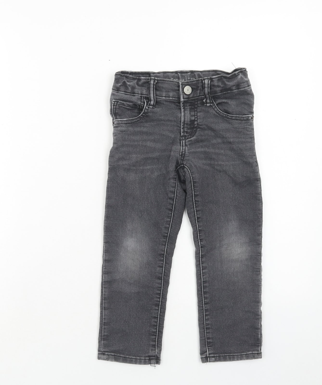 Gap Boys Grey Cotton Skinny Jeans Size 4XL Regular Button