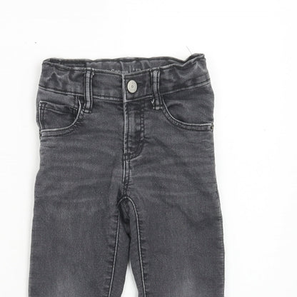 Gap Boys Grey Cotton Skinny Jeans Size 4XL Regular Button