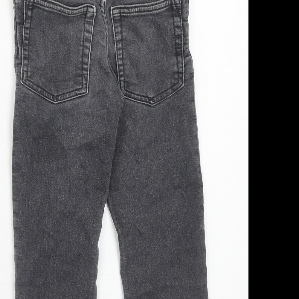 Gap Boys Grey Cotton Skinny Jeans Size 4XL Regular Button