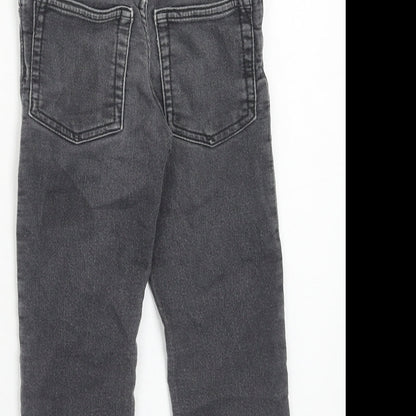 Gap Boys Grey Cotton Skinny Jeans Size 4XL Regular Button