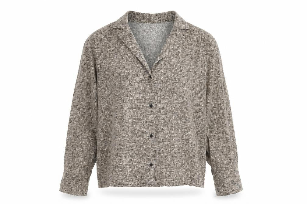 Womens UK Size S Pull&Bear Brown Basic Button-Up