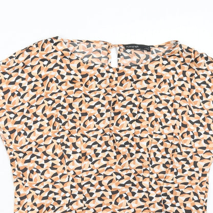 Womens UK Size 8 Marks and Spencer Orange Basic Blouse