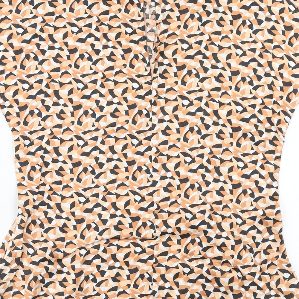 Womens UK Size 8 Marks and Spencer Orange Basic Blouse