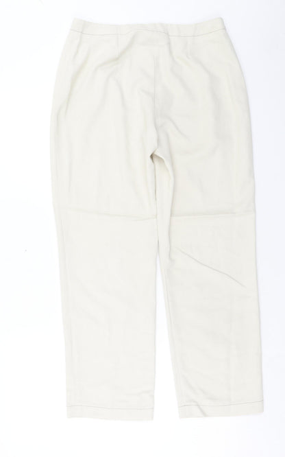 Womens UK Size 12 Essentials Regular Fit  Beige Trousers