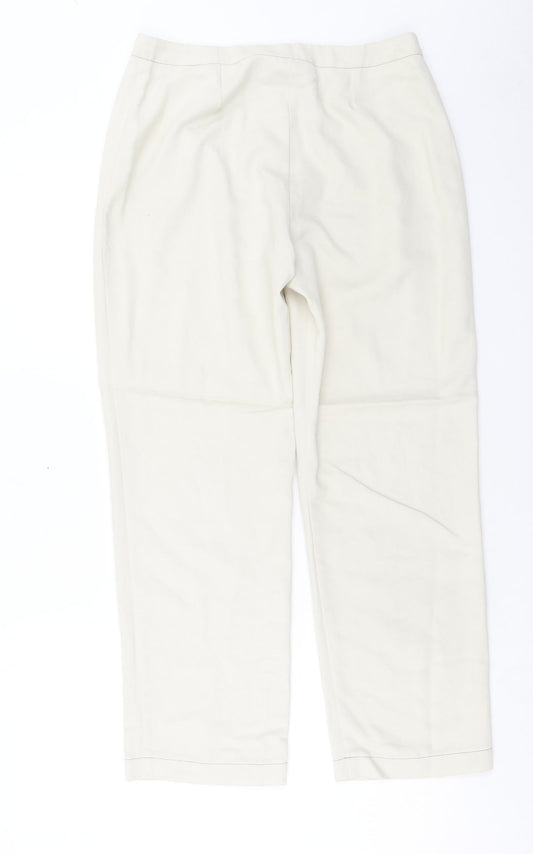Womens UK Size 12 Essentials Regular Fit  Beige Trousers