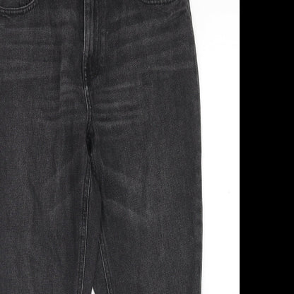 Only Womens Black Cotton Straight Jeans Size 30 in Regular Button