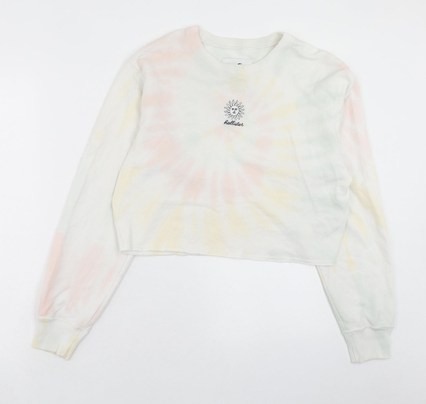Hollister Womens Multicoloured Geometric Polyester Pullover Sweatshirt Size XS Pullover