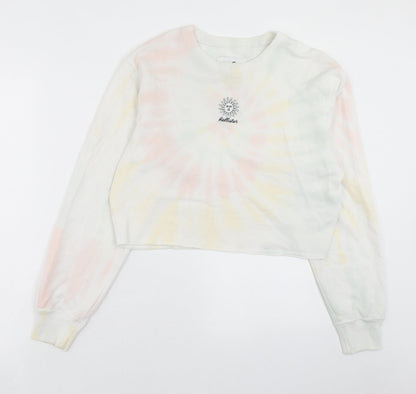 Hollister Womens Multicoloured Geometric Polyester Pullover Sweatshirt Size XS Pullover