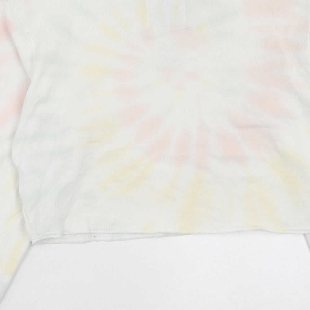 Hollister Womens Multicoloured Geometric Polyester Pullover Sweatshirt Size XS Pullover