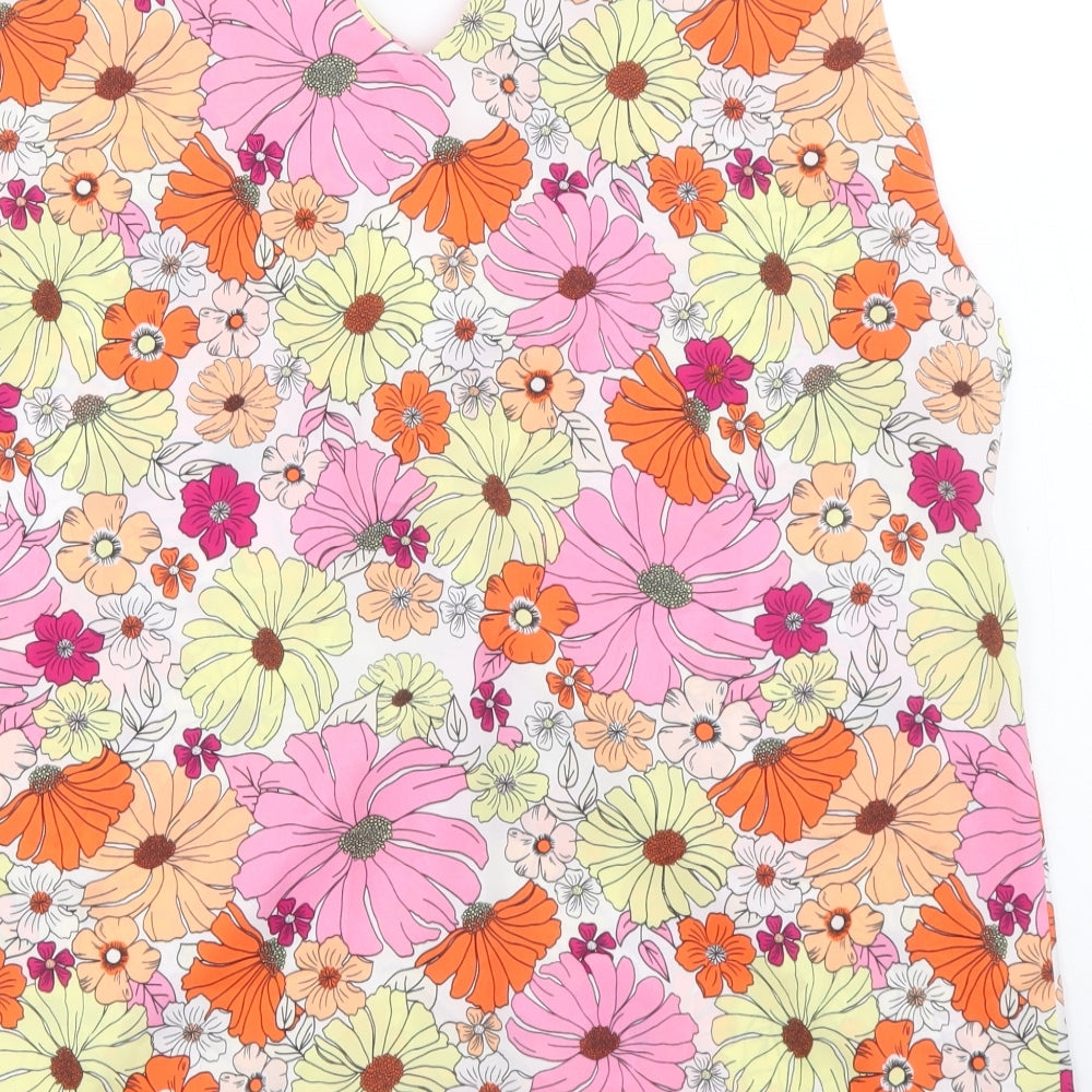 Womens UK Size 12 Marks and Spencer Multicoloured Basic Tank