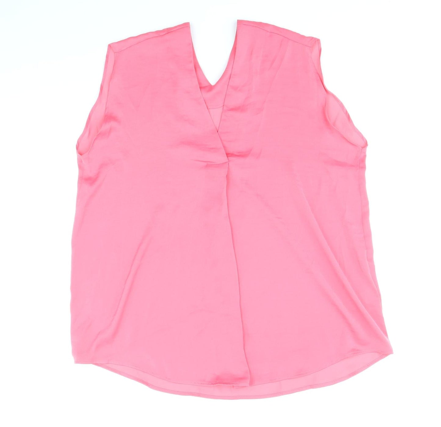 Womens UK Size 14 Marks and Spencer Pink Basic Tank