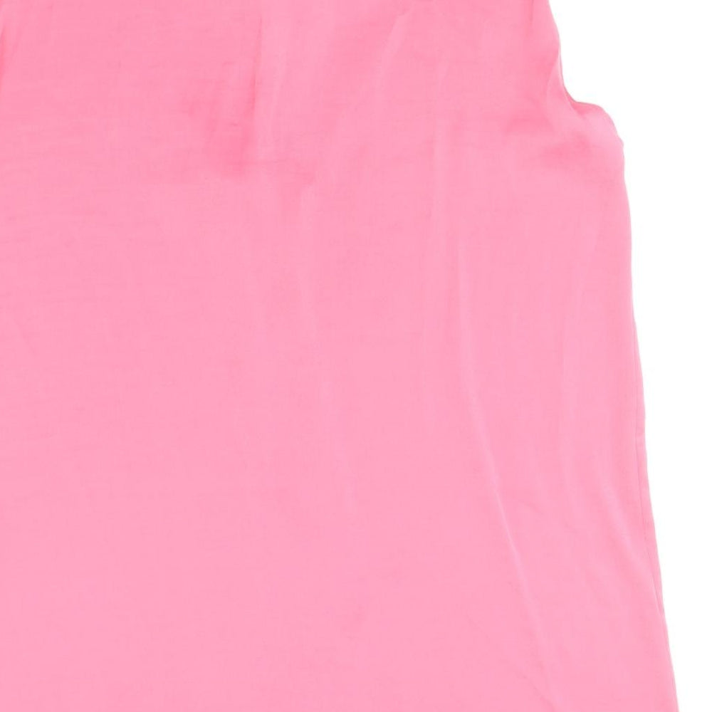 Womens UK Size 14 Marks and Spencer Pink Basic Tank