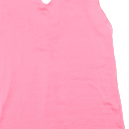 Womens UK Size 14 Marks and Spencer Pink Basic Tank