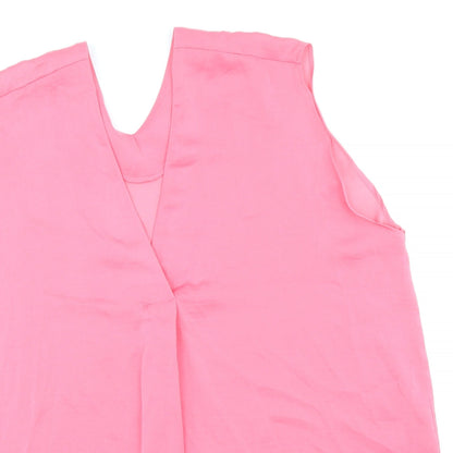 Womens UK Size 16 Marks and Spencer Pink Basic Tank