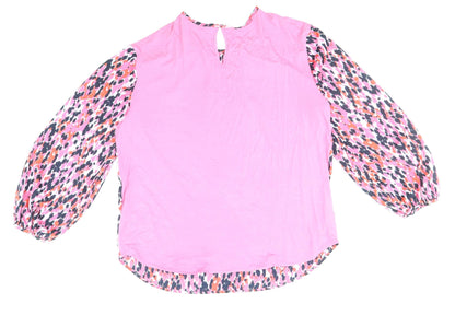Womens UK Size 6 Marks and Spencer Pink Basic Blouse