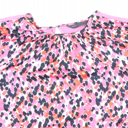 Womens UK Size 6 Marks and Spencer Pink Basic Blouse