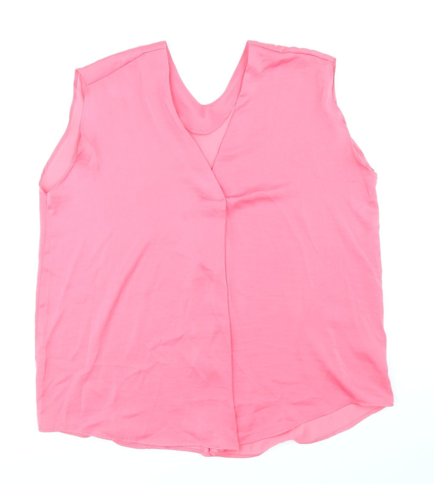 Womens UK Size 16 Marks and Spencer Pink Basic Blouse