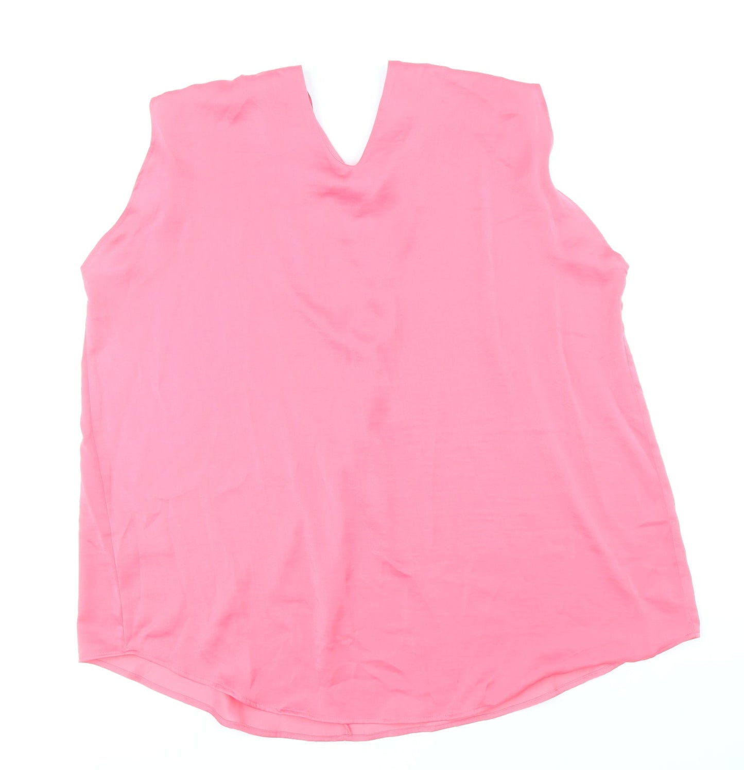 Womens UK Size 16 Marks and Spencer Pink Basic Blouse