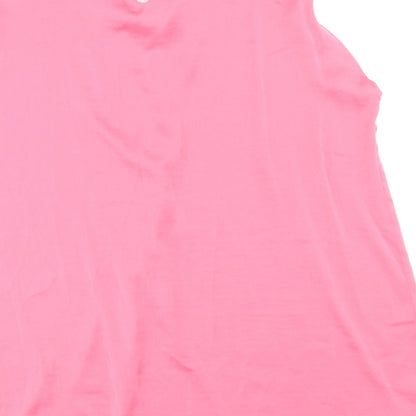 Womens UK Size 16 Marks and Spencer Pink Basic Blouse