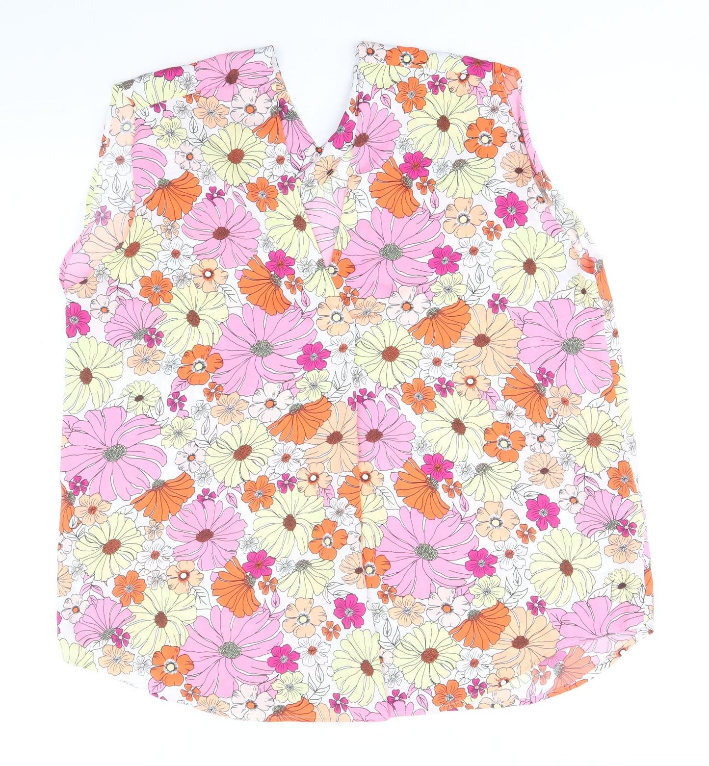 Womens UK Size 18 Marks and Spencer Multicoloured Basic Blouse