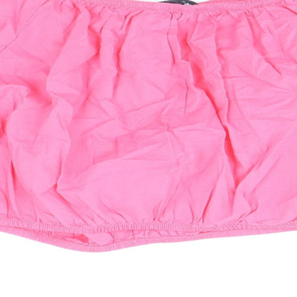Womens UK Size 18 Marks and Spencer Pink Cropped Blouse