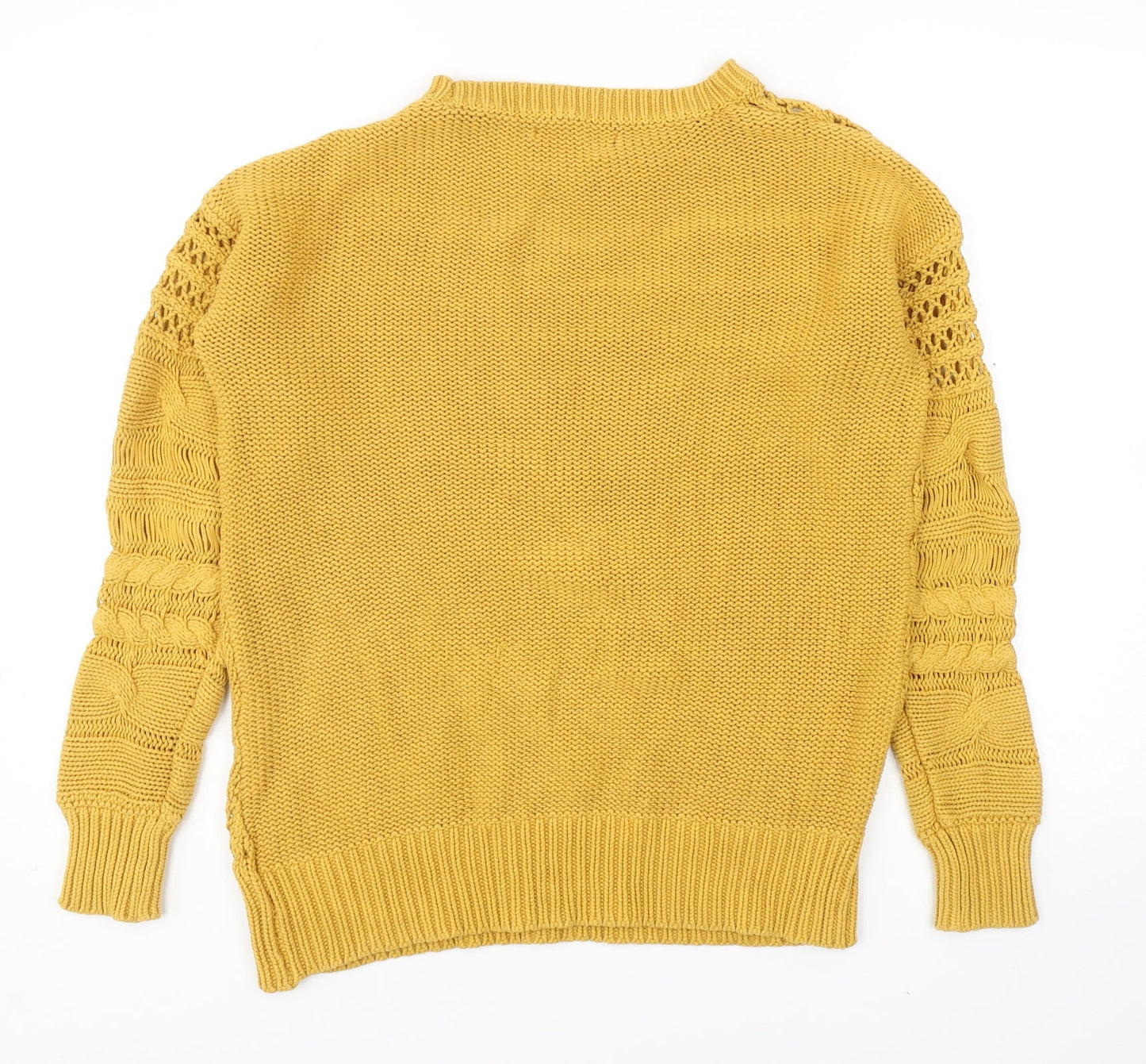 Womens UK Size S NEXT Yellow Pullover Jumper