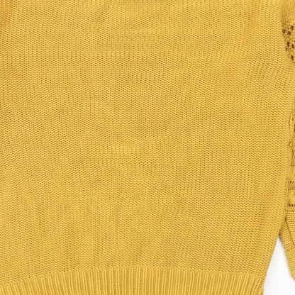 Womens UK Size S NEXT Yellow Pullover Jumper