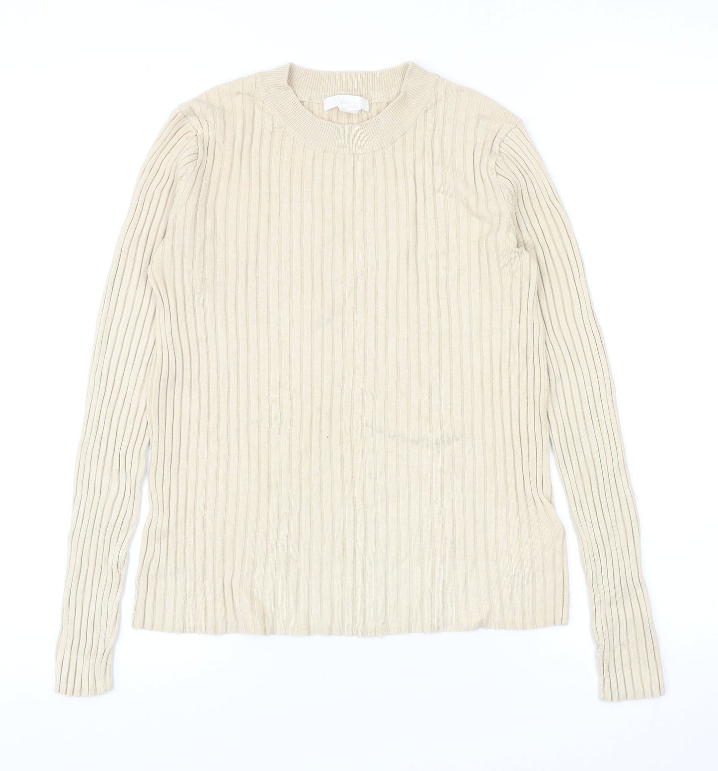 Womens UK Size M H&M Beige Pullover Jumper