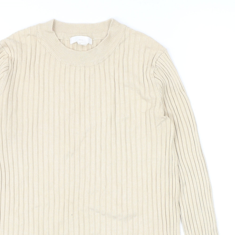 Womens UK Size M H&M Beige Pullover Jumper