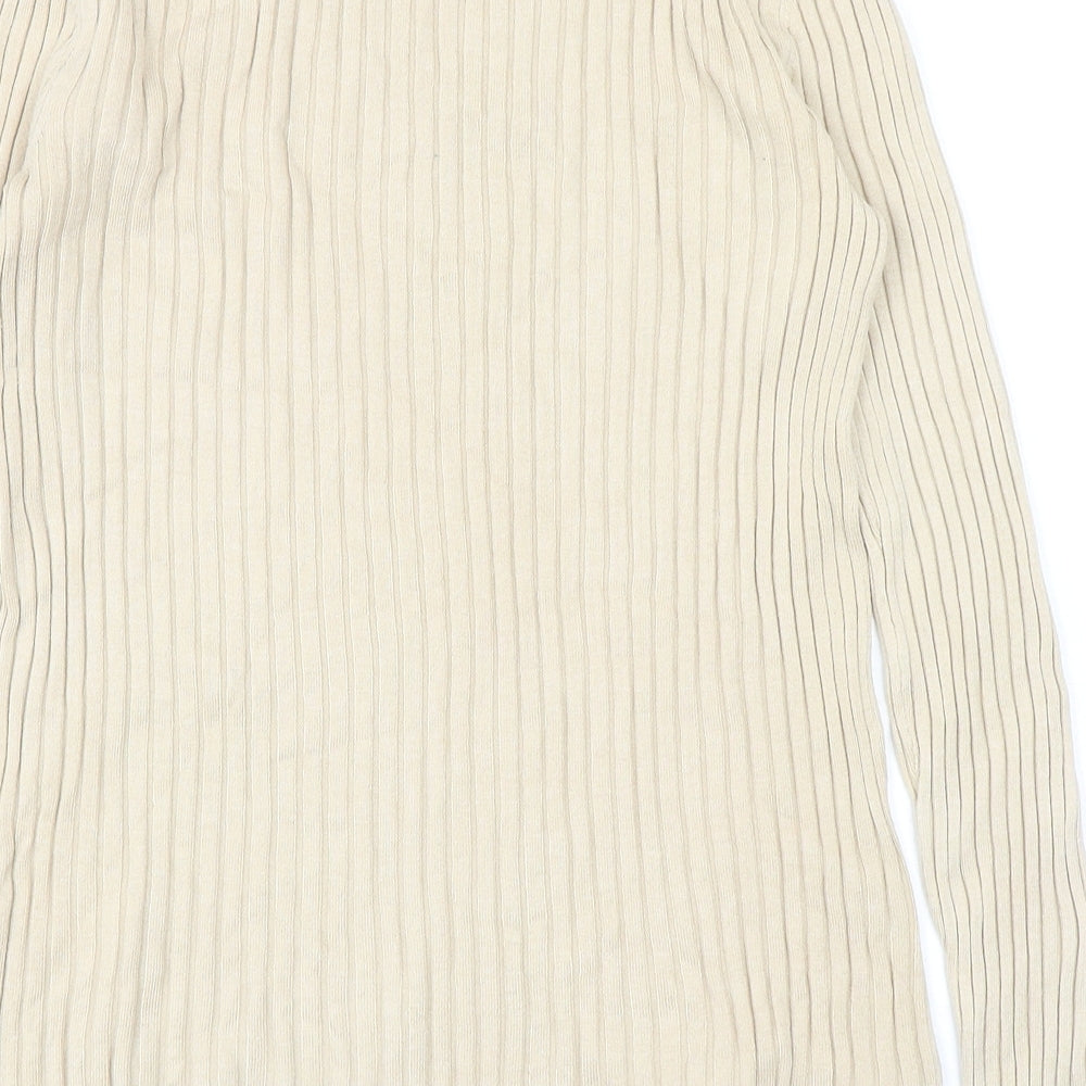 Womens UK Size M H&M Beige Pullover Jumper