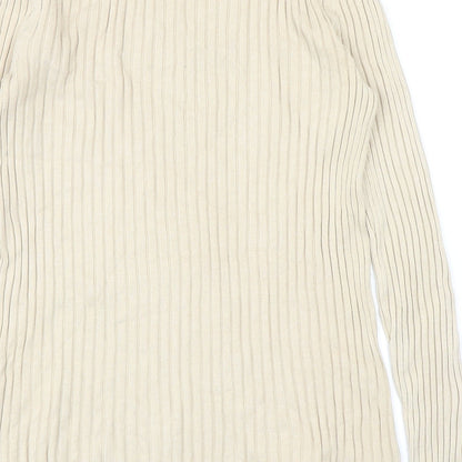 Womens UK Size M H&M Beige Pullover Jumper