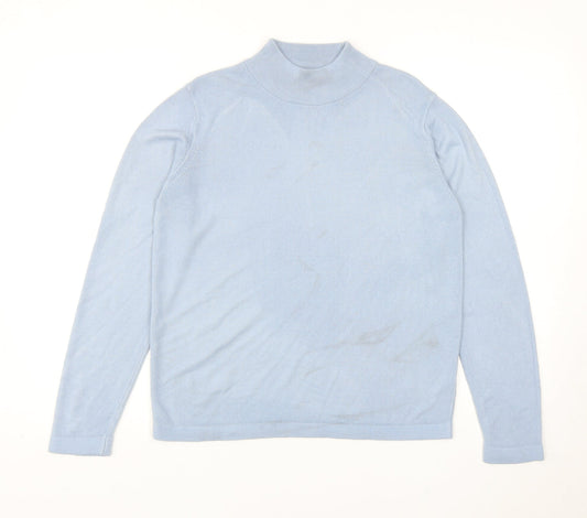 Womens UK Size 14 Marks and Spencer Blue Pullover Jumper