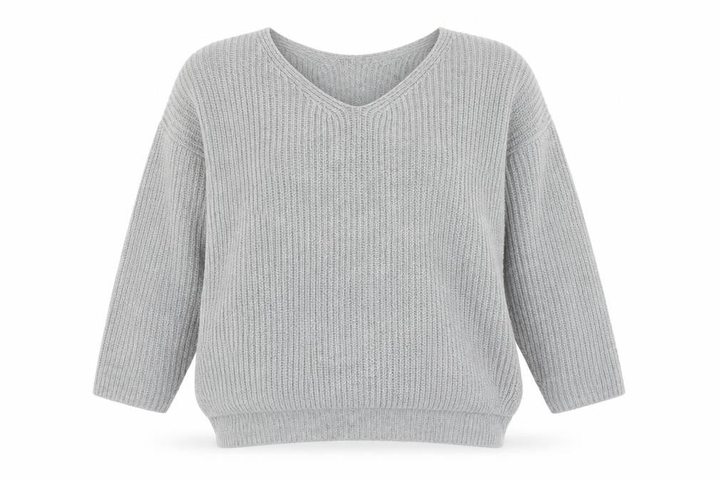 Womens UK Size 6 Topshop Grey Pullover Jumper