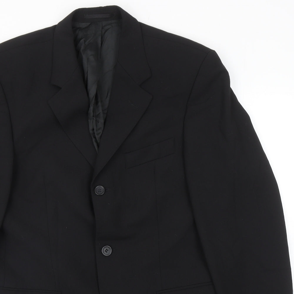 Mens UK Size 38 Tom English Regular Black Suit Jacket