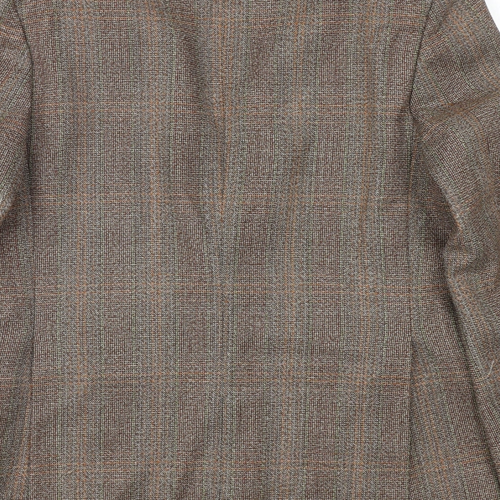 Mens UK Size 38 Burton Regular Brown Suit Jacket