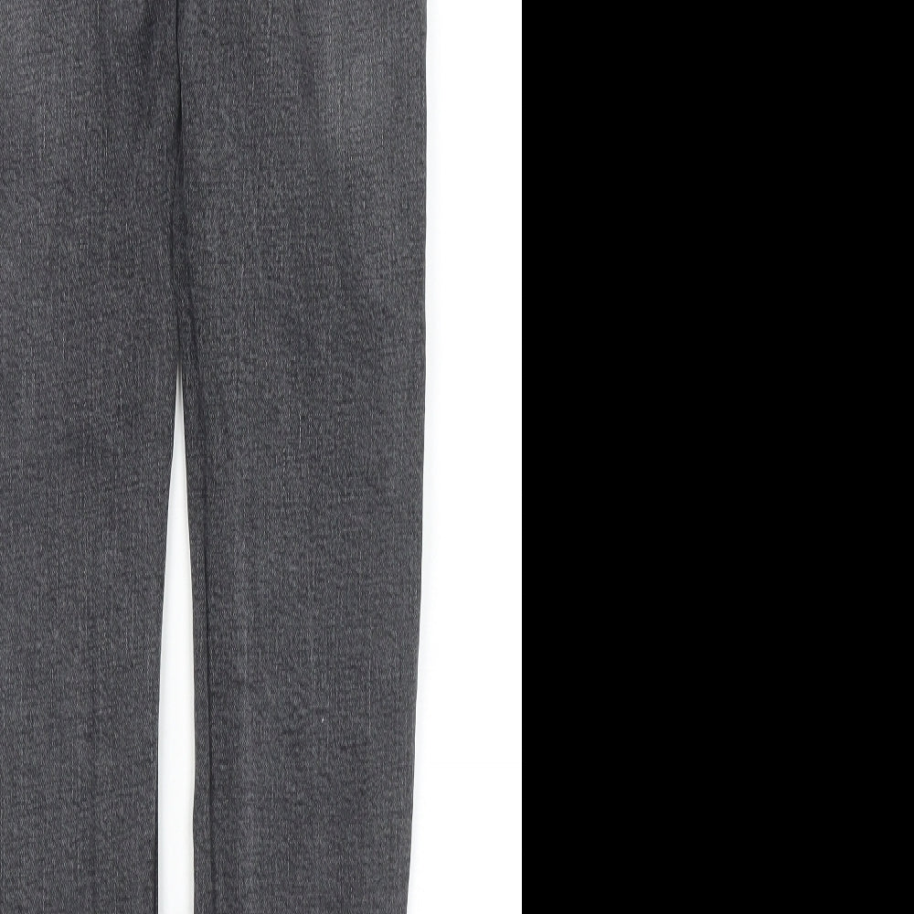 Marks and Spencer Mens Grey Cotton Skinny Jeans Size 28 in L31 in Regular Zip