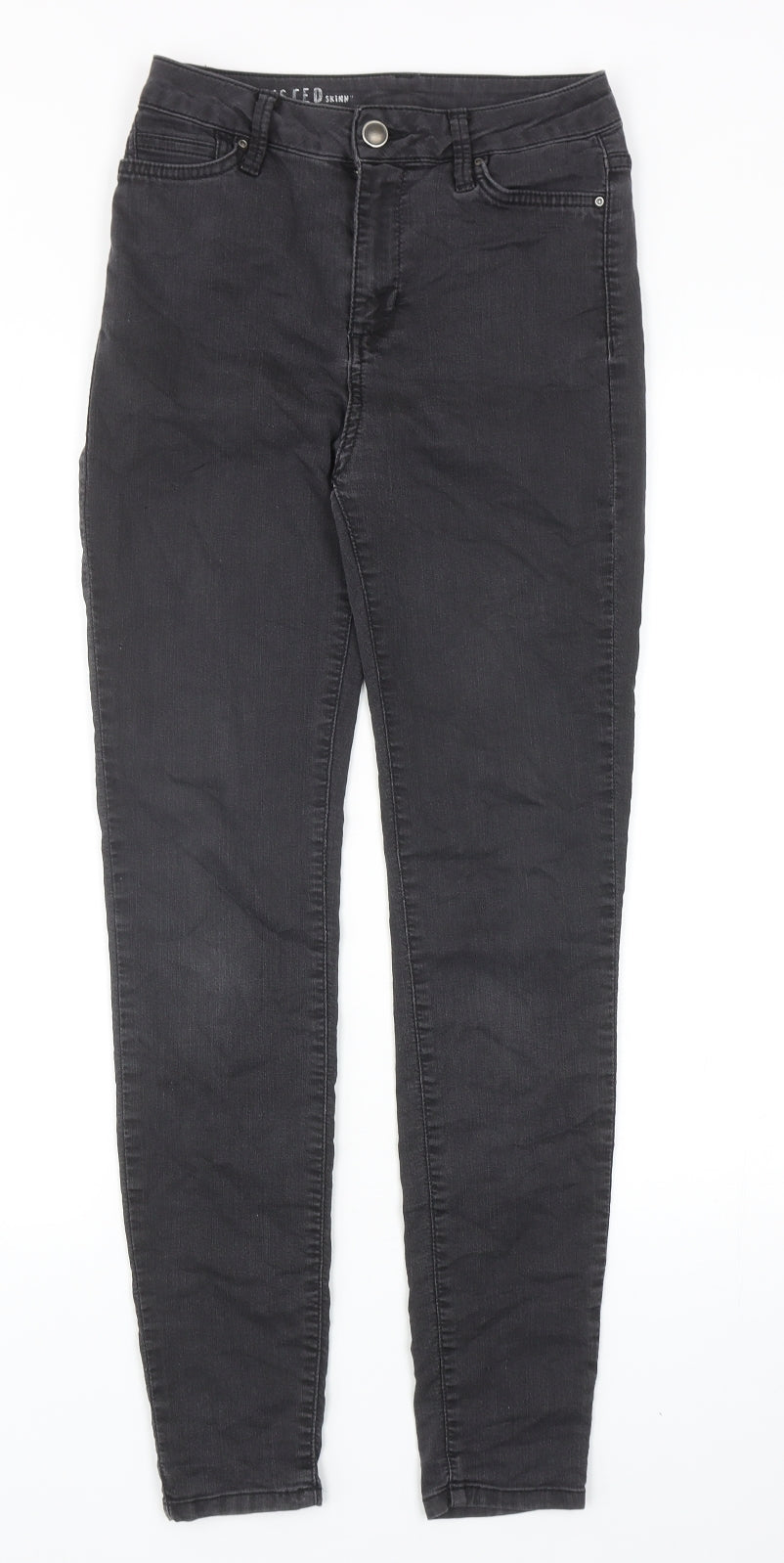 Womens UK Size 8 Marks and Spencer Regular Fit Skinny Grey Jeans