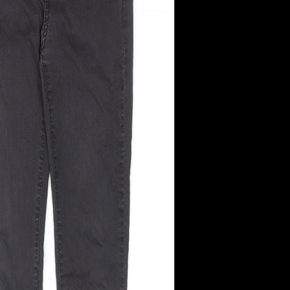 Womens UK Size 8 Marks and Spencer Regular Fit Skinny Grey Jeans